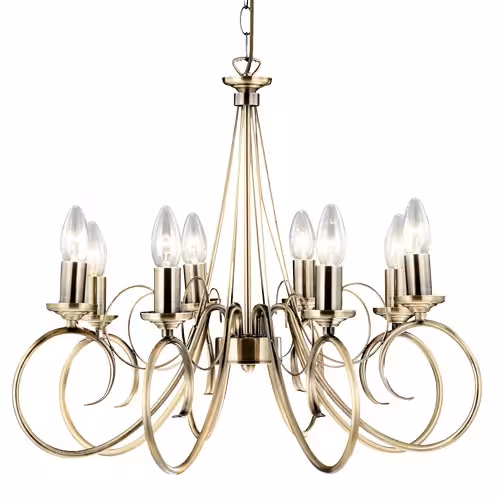 Kronleuchter in Gold